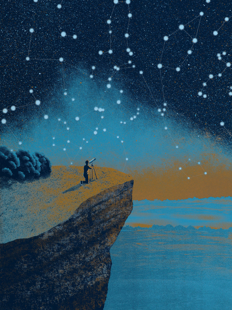 Constellations Glow-in-the-Dark Screen Print – Arsenal Handicraft