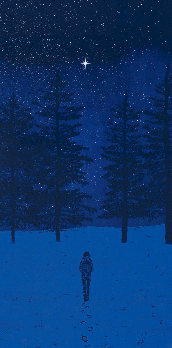 Due North: Night Hike Following your North Star - Screen Printed