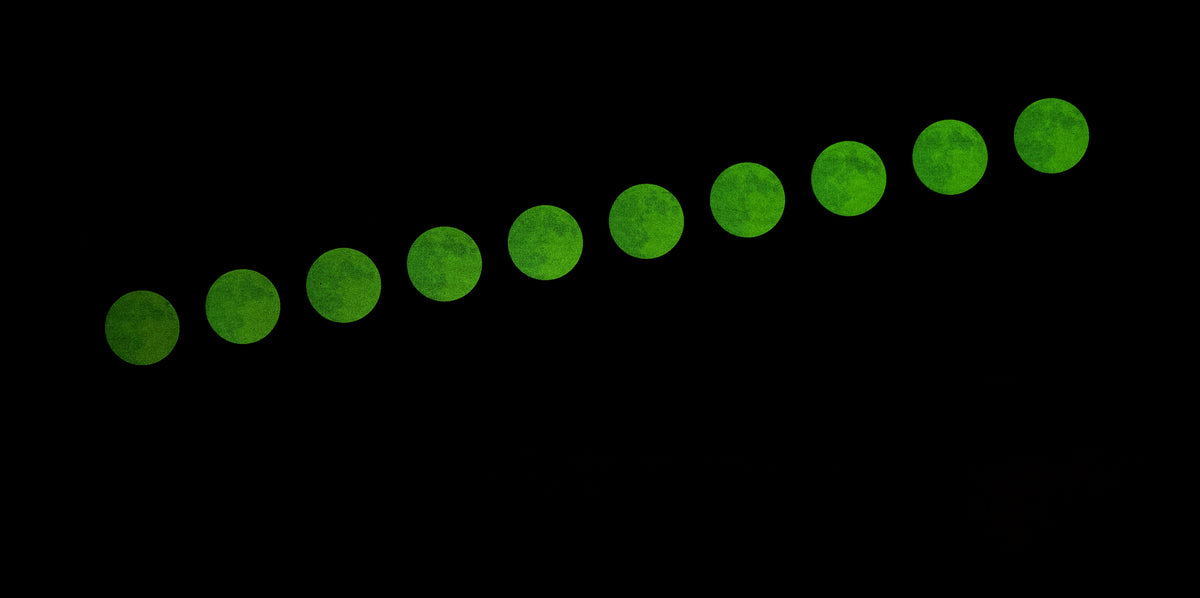 【一点物アート2枚綴り】 Rise of the new world. Night Time Lapse Moonrise Art Print – Arsenal Handicraft