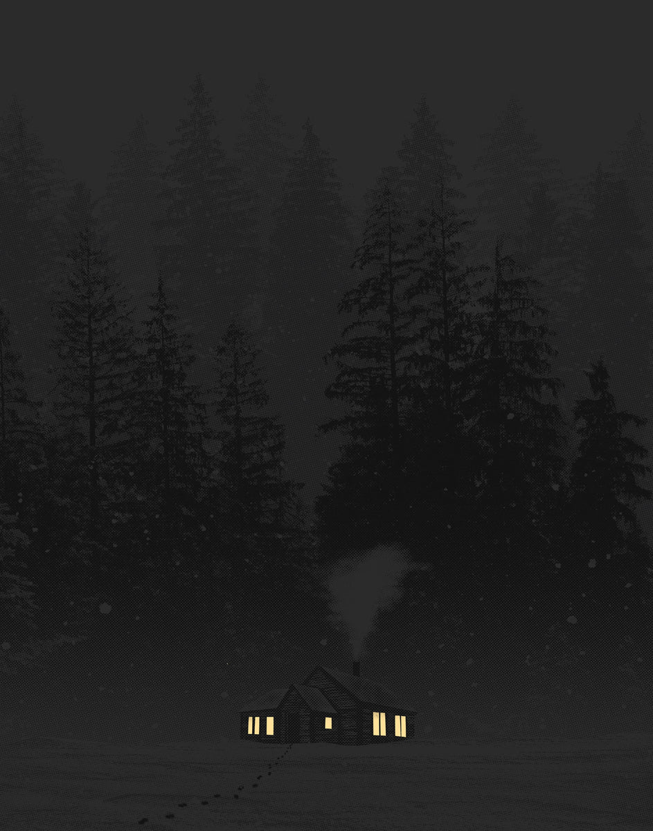 Cozy Winter Cabin Screen Printed Art – Arsenal Handicraft