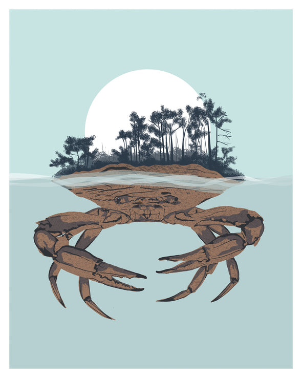 Crab Island Art Print
