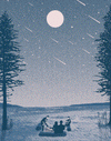 "We'll Sleep When The Fire Dies" Glow-in-the-Dark Screen Print