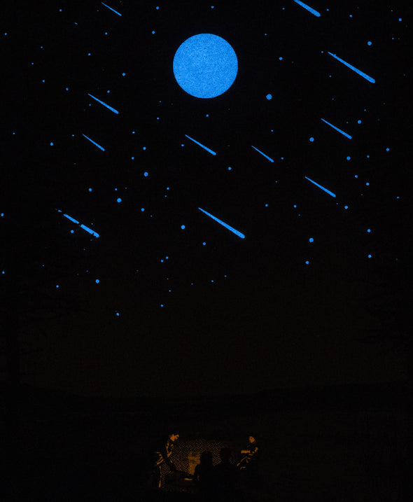 "We'll Sleep When The Fire Dies" Glow-in-the-Dark Screen Print