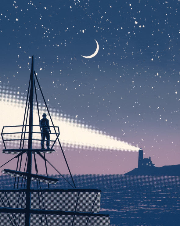 Crow's Nest Glow-in-the-Dark Screen Print