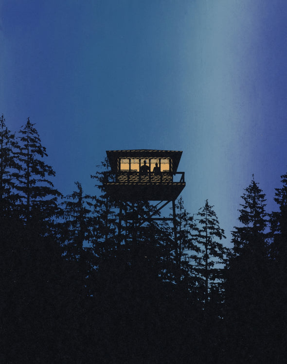 Lookout Tower Screen Print