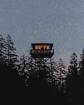 Lookout Tower Screen Print