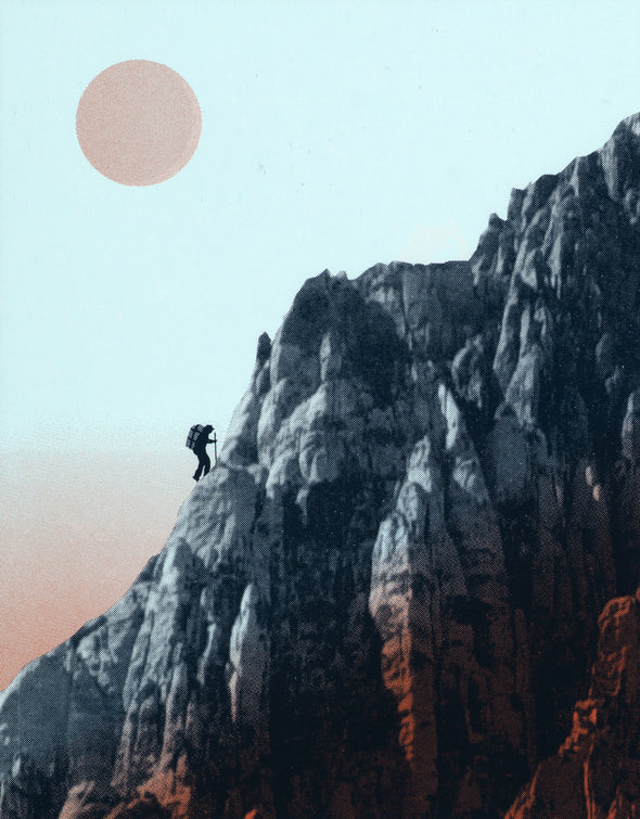 The Mountain and I Glow-in-the-Dark Screen Print