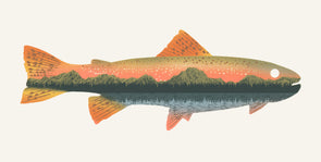 Rainbow Trout Screen Print