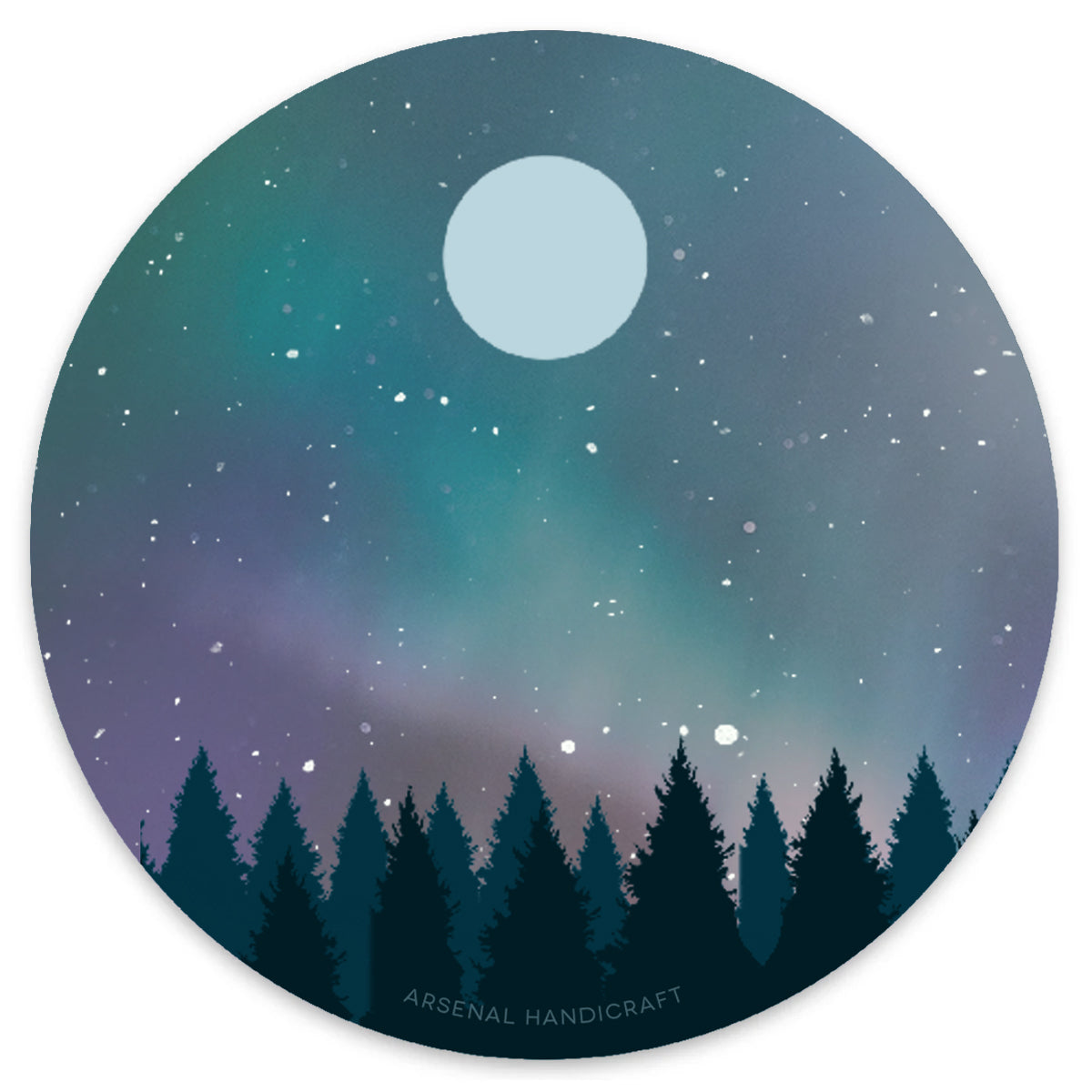 Aurora Sticker Holographic Northern Lights Vinyl Sticker – Arsenal Handicraft