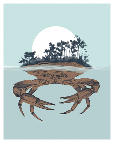 Crab Island Art Print
