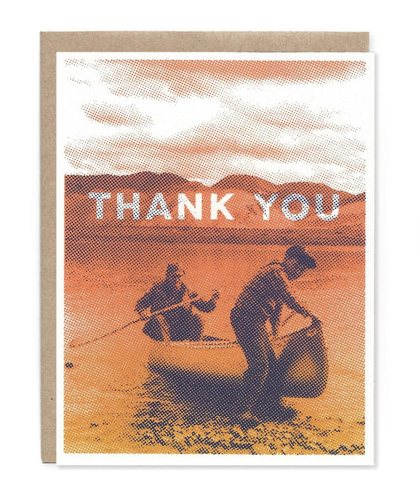 Canoe Thank You Card