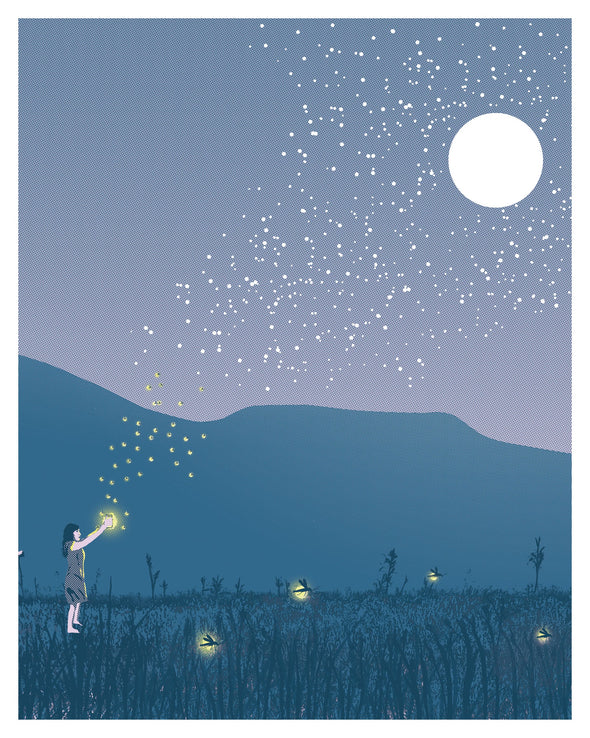 Summer Fireflies Print